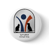 Veterinary Animal Logo with Cat and Dog buttons