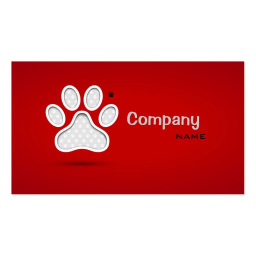 Veterinary Business Card Template (front side)