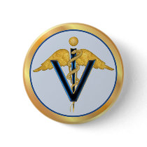 Veterinary Caduceus buttons by Spice Veterinary Caduceus buttons