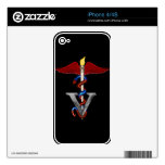 Veterinary Caduceus iPhone 4 Skin
