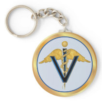 Veterinary Caduceus Key Chains