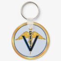 Veterinary Caduceus keychains by Spice Veterinary Caduceus keychains