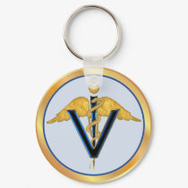 Veterinary Caduceus keychains