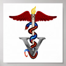 Veterinary Caduceus Posters