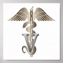 Veterinary Caduceus Print