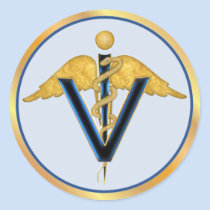 Veterinary Caduceus stickers