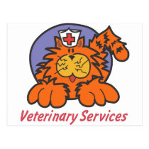 Veterinary Cat Post Card