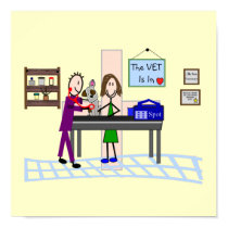 Veterinary Clinic Art Poster posters by ProfessionalDesigns Veterinary Clinic Art Poster posters
