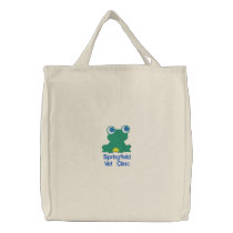 Veterinary Clinic Froggy embroidered bags