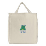 Veterinary Clinic Froggy embroidered bags