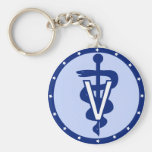 veterinary logo 2 keychain