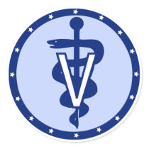 veterinary logo 2 sticker