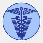 veterinary logo 3 round stickers