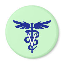 veterinary logo 4 magnets by Sofia_Youshi veterinary logo 4 magnets