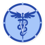 veterinary logo 4a sticker