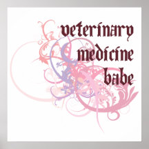 Veterinary Medicine Babe Print