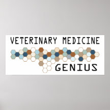 Veterinary Medicine Genius Posters