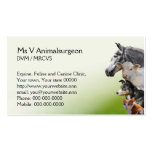 Veterinary practice appointment and business card