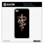 Veterinary Tech Skin For iPhone 4