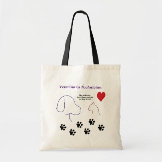 Veterinary Technician - Paw Prints on My Heart
