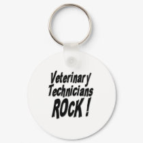 Veterinary Technicians Rock! Keychain