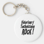 Veterinary Technicians Rock! Keychain