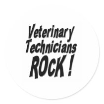 Veterinary Technicians Rock! Sticker