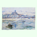 Vetheuil in Winter Claude Monet kitchen towels