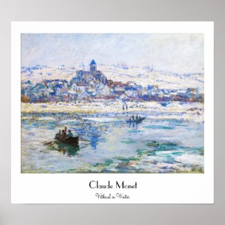 Vetheuil in Winter Claude Monet Poster