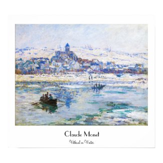 Vetheuil in Winter Claude Monet Poster