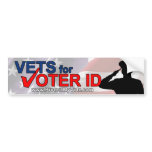 Vets for Voter ID Bumper Sticker bumper stickers