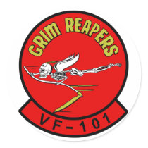 VF-101 Grim Reapers Sticker by peter_pan03 VF-101 Grim Reapers Sticker