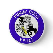 VF-143 Pukin' Dogs Button