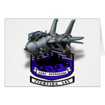 VF-143 Pukin' Dogs Greeting Card