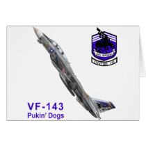 VF-143 Pukin' Dogs Greeting Cards