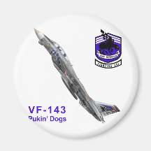 VF-143 Pukin' Dogs Fridge Magnets