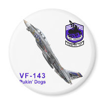 VF-143 Pukin' Dogs Fridge Magnets