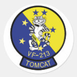 VF-213 Blacklions Round Stickers