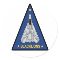 VF-213 Blacklions Round Sticker