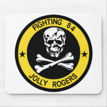 VF-84 Jolly Rogers Mousepad by peter_pan03 VF-84 Jolly Rogers Mousepad