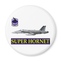 VFA-143 "Pukin' Dogs" F-18 Hornet Fridge Magnets