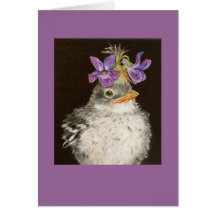 Vi the baby mockingbird card