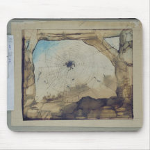 Vianden through a Spider's Web Mouse Pads