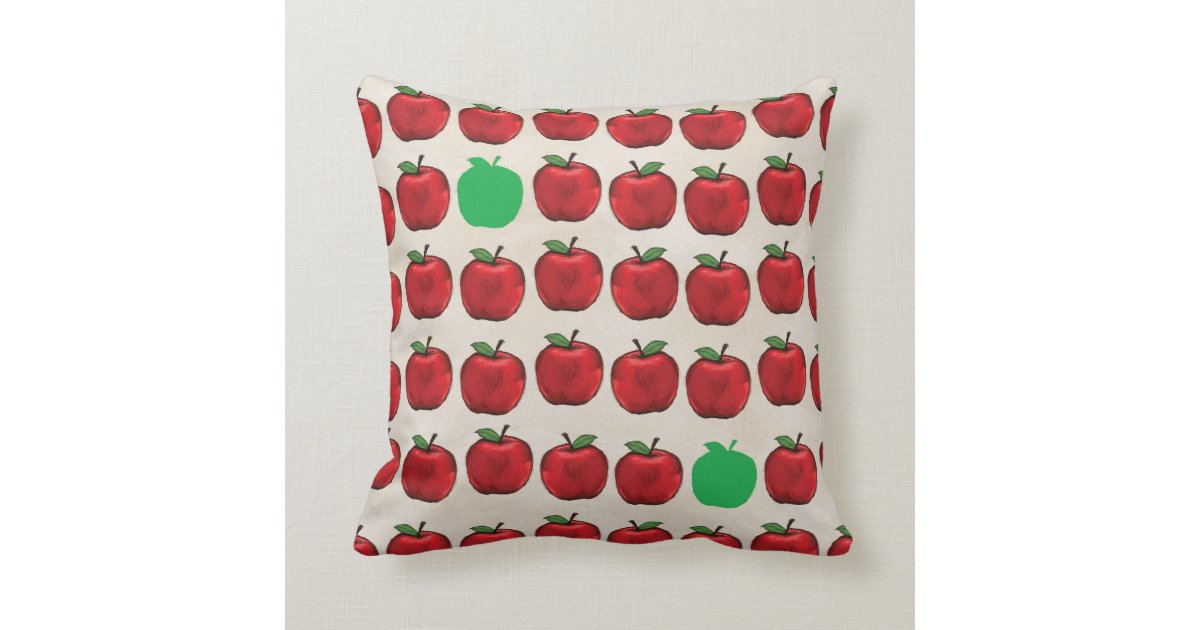 Vibrant Apples Throw Pillow Zazzle