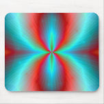 Vibrant Aurora Implosion Abstract Art Mousepad