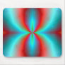 Vibrant Aurora Implosion Abstract Art Mousepad