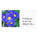 Vibrant Blue, Loving youis an easything to do.... Photo Greeting Card