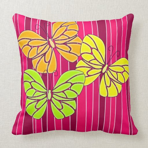 Vibrant butterflies Pillow