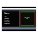 VIBRANT DAMASK MEMORY MONOGRAM gem yellow Business Card Template