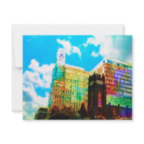 vibrant downtown invitations